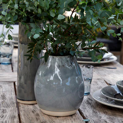 Vase cylindrique Madeira Gris - 30 cm