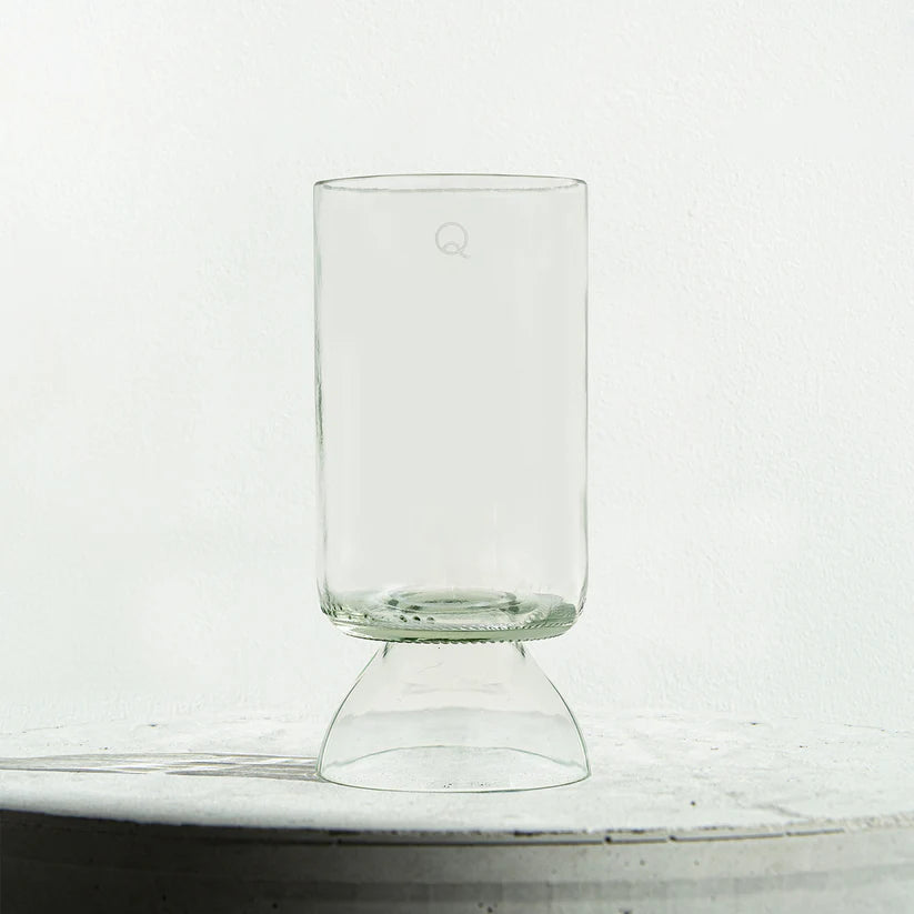 Verres à pied upcyclé x 2 transparent