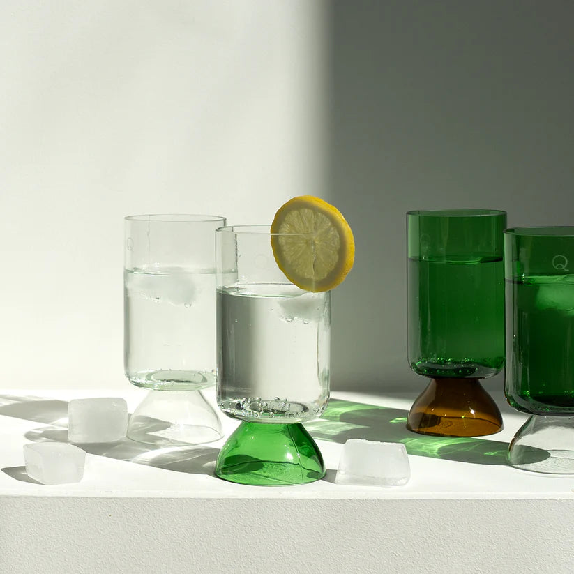 Verres à pied upcyclé x 2 transparent
