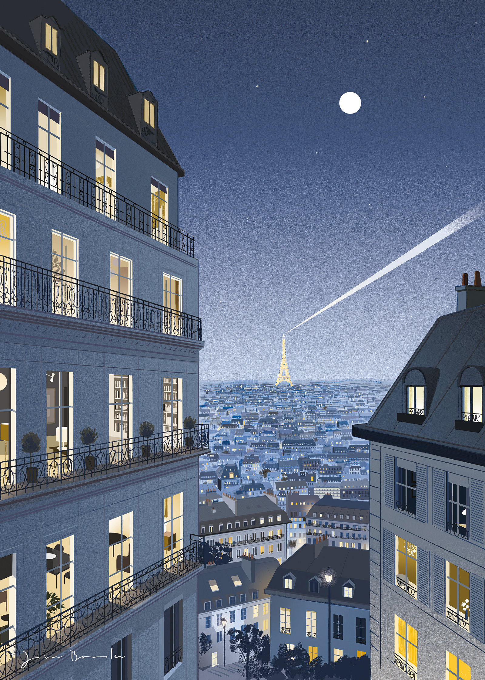 Affiche JASON BROOKS - MONTMARTRE VIEW