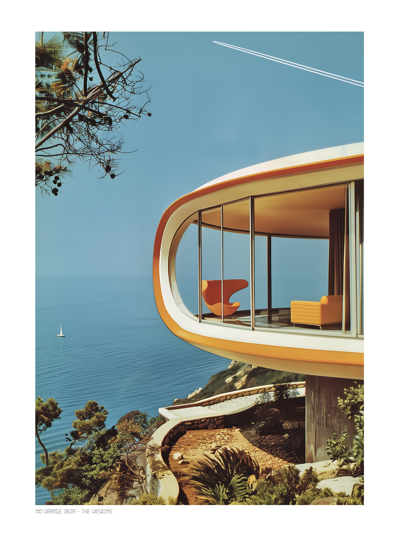 Affiche THE VISIONS - 009 Nid orange Ibiza