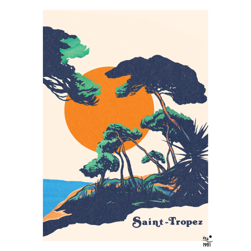 Affiche Eté 1981 - 17 Saint Tropez