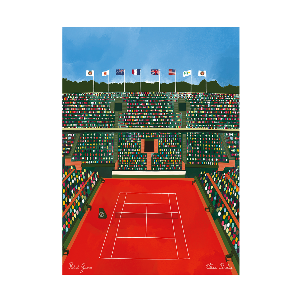 Affiche CLARA PANETIER - ROLAND GARROS