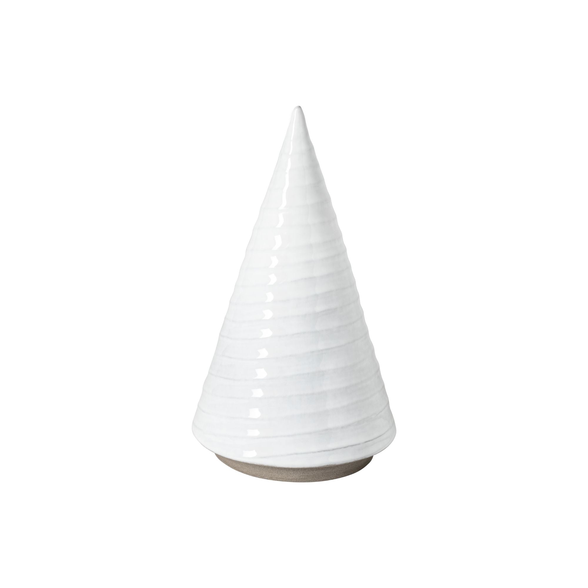 Sapin décoratif blanc Festa en écogrès - 21 cm