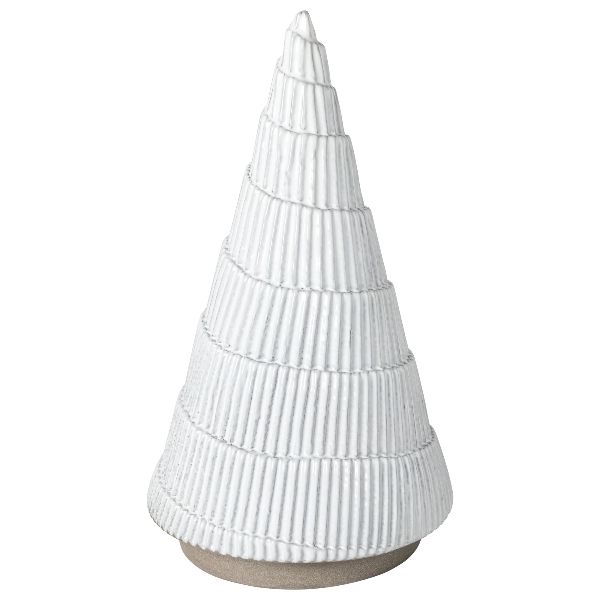 Sapin décoratif blanc Festa en écogrès - 32 cm