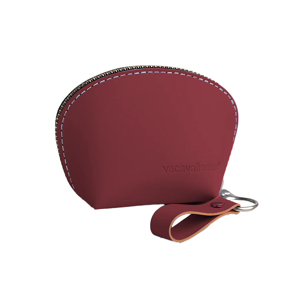Petite trousse / Porte monnaie - Rouge Merlot