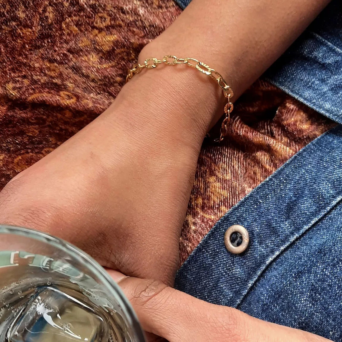 Bracelet GOURMETTE Dorée