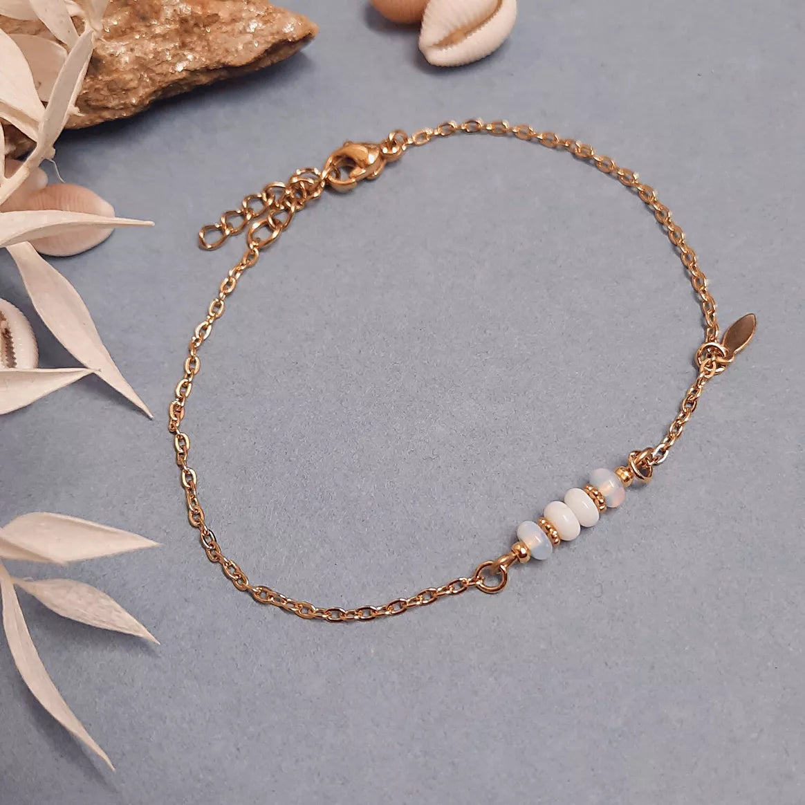 Bracelet pierres MINI-RÊVE Mariage blanc