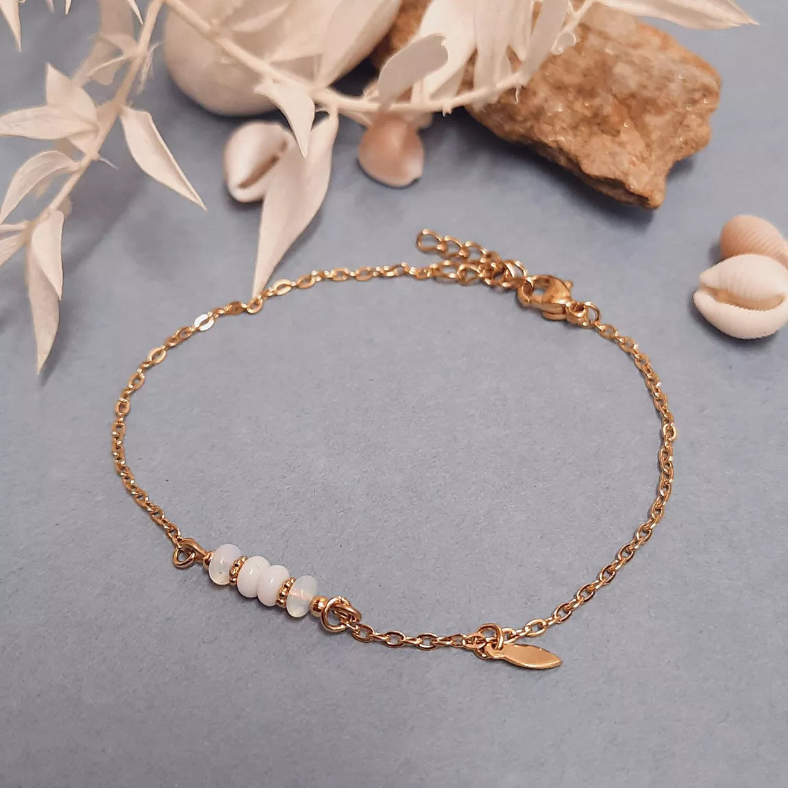 Bracelet pierres MINI-RÊVE Mariage blanc