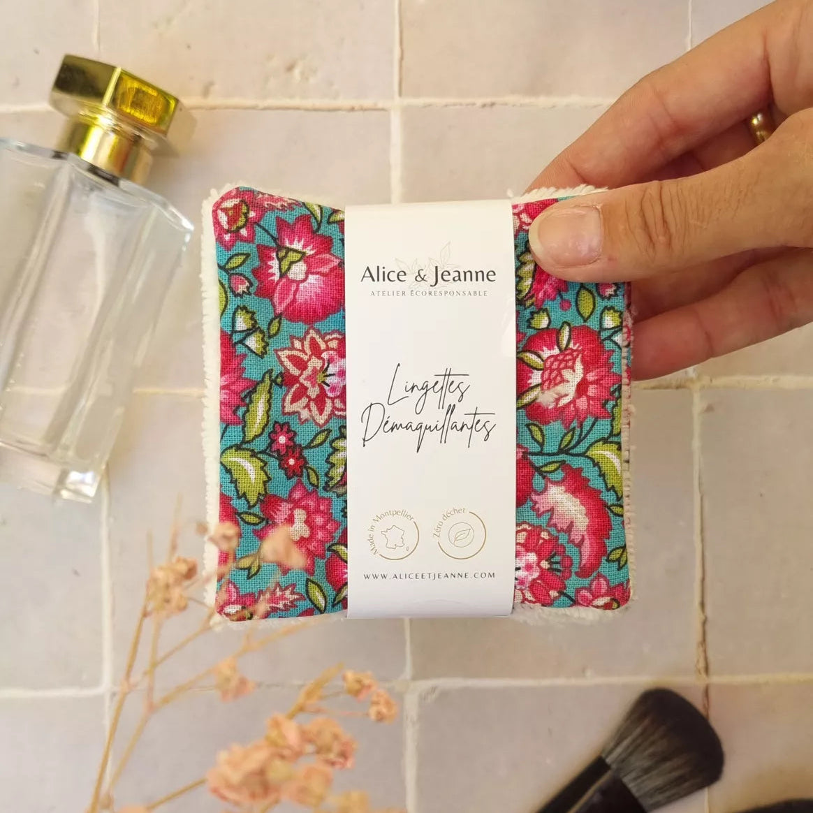 Lingettes démaquillantes lavables Léa