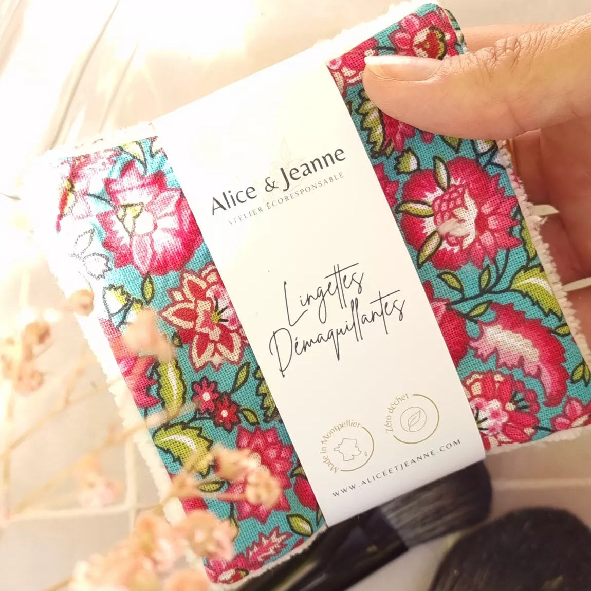 Lingettes démaquillantes lavables Léa