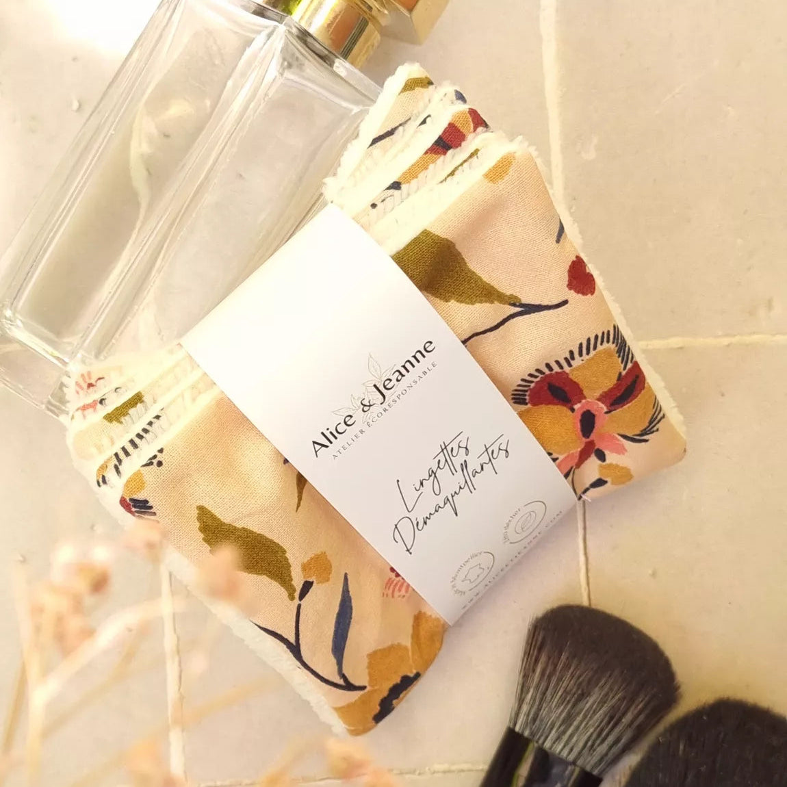 Lingettes démaquillantes lavables Agathe