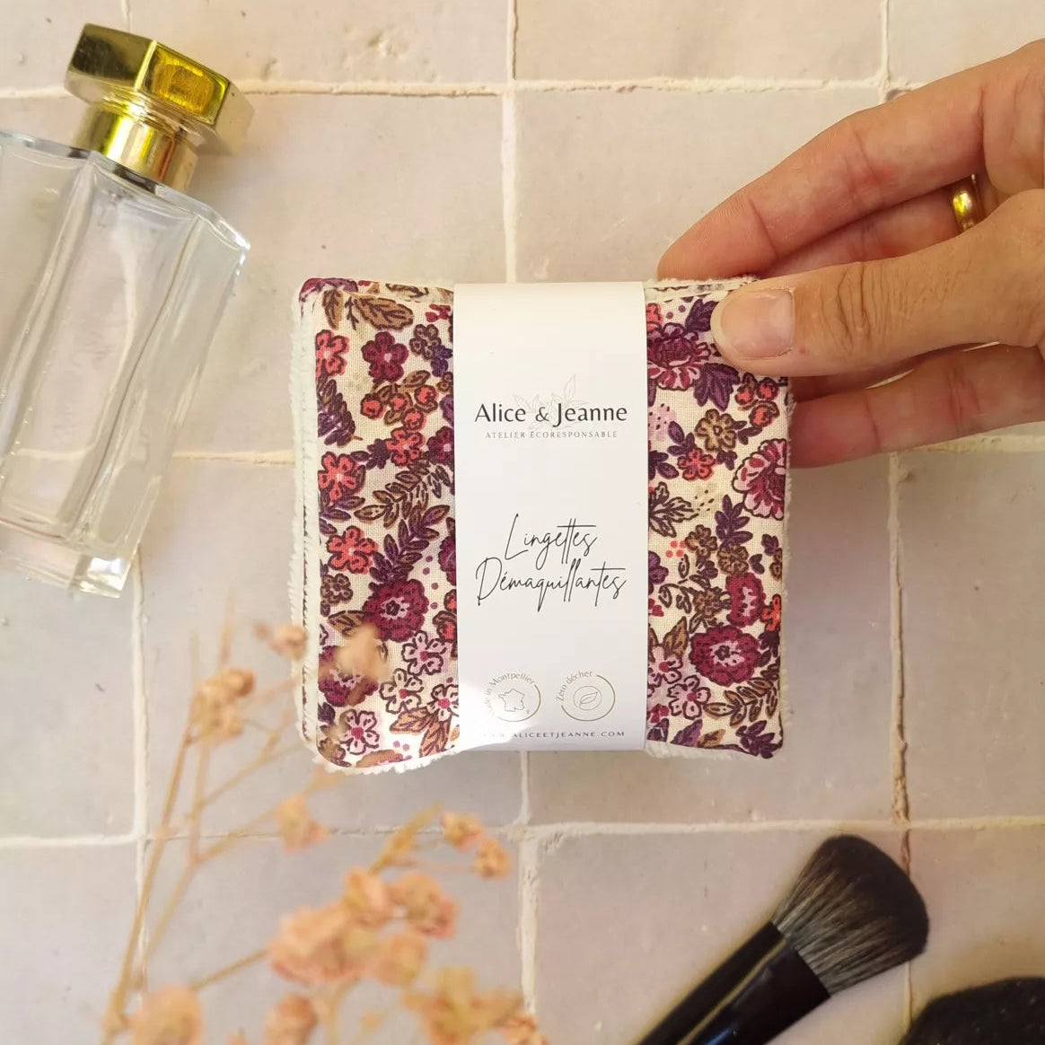 Lingettes démaquillantes lavables Lily