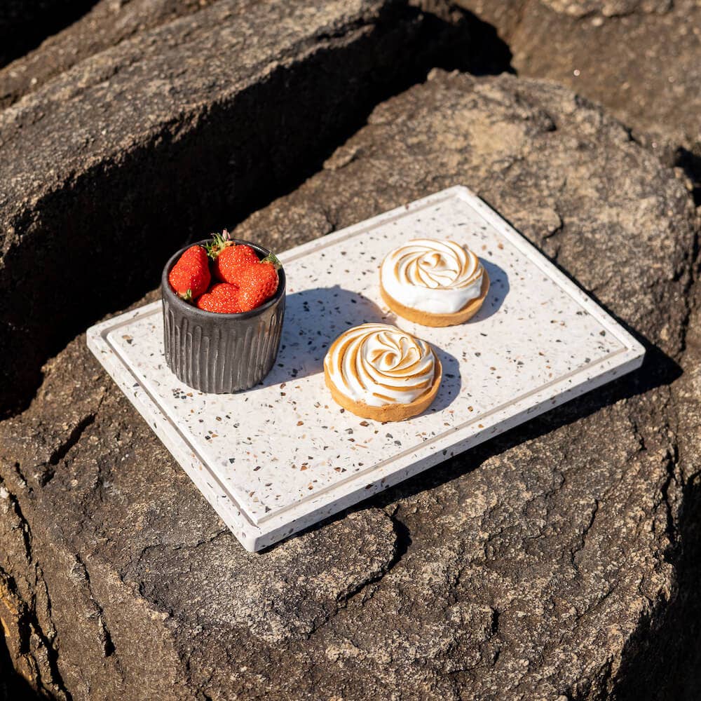 Plateau de présentation en coquillages recyclés