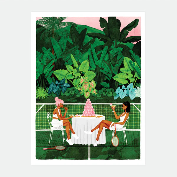 Affiche - Tennis Court 18x24 cm