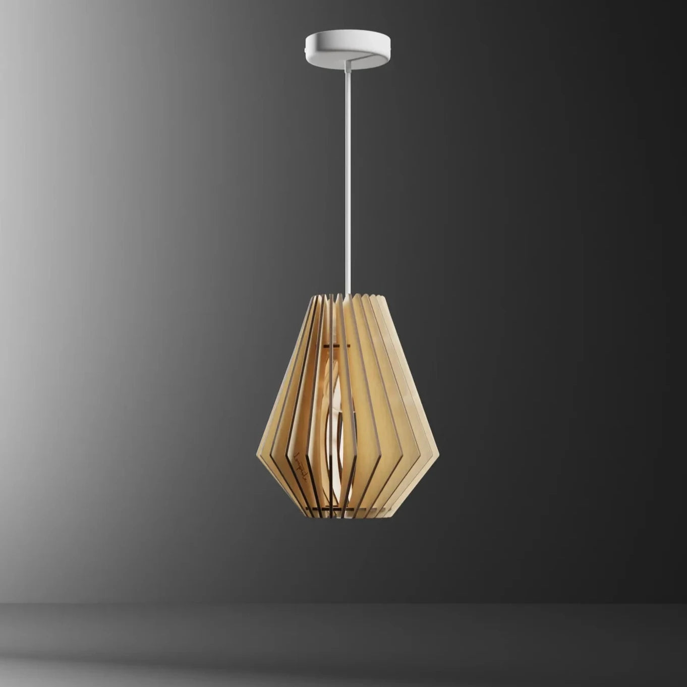Suspension en bois Ambre