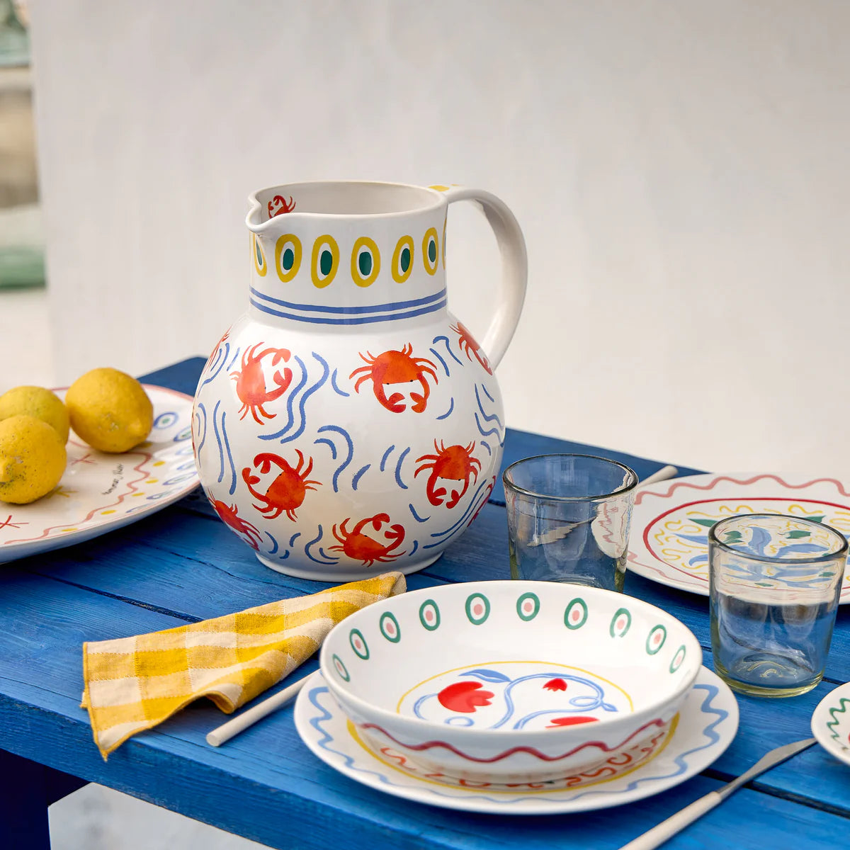 Assiette Creuse / Pâtes Soupe - Summer Bliss -  Tulipe 23 cm