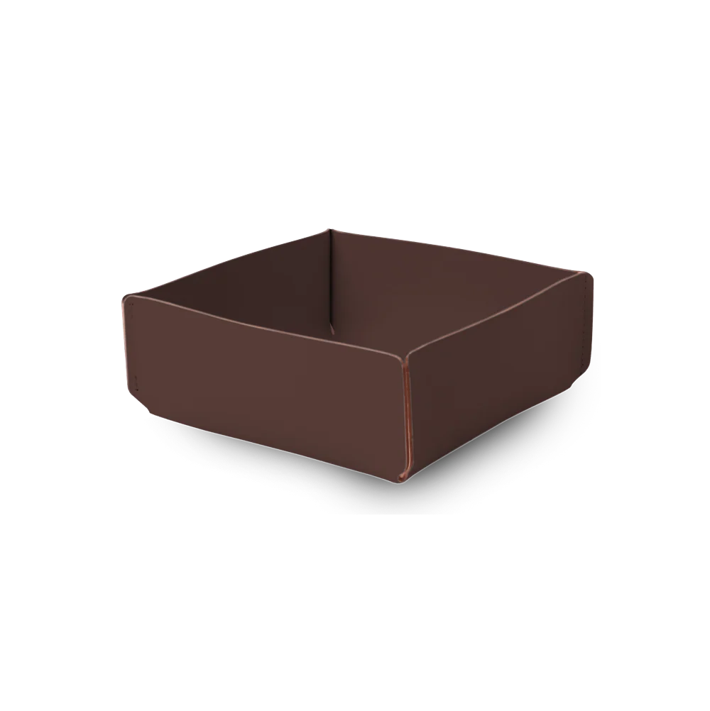 Petit Panier de Rangement recyclé 15 x 15 cm - Ebène