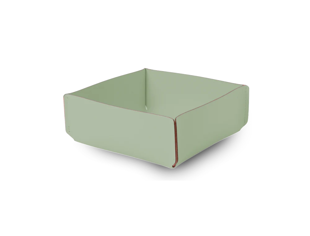 Panier de Rangement recyclé 18 x 18 cm - Vert Nil