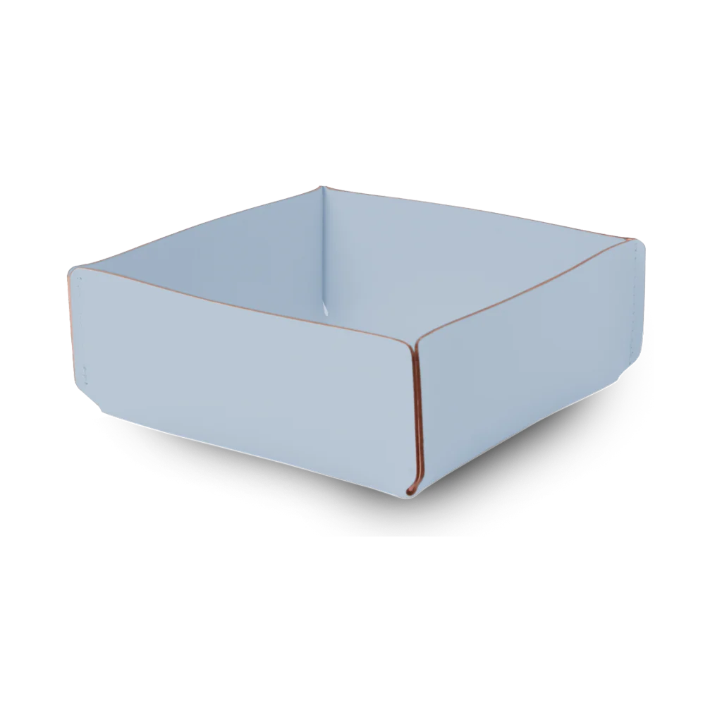 Panier de Rangement recyclé 21 x 21 cm - Bleu ciel