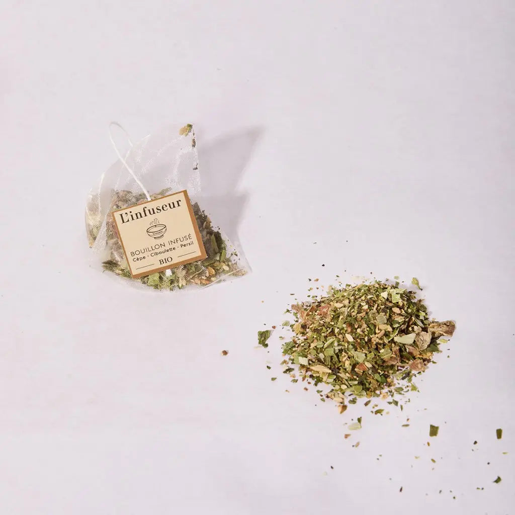 Bouillon infusé cèpe/ciboulette BIO