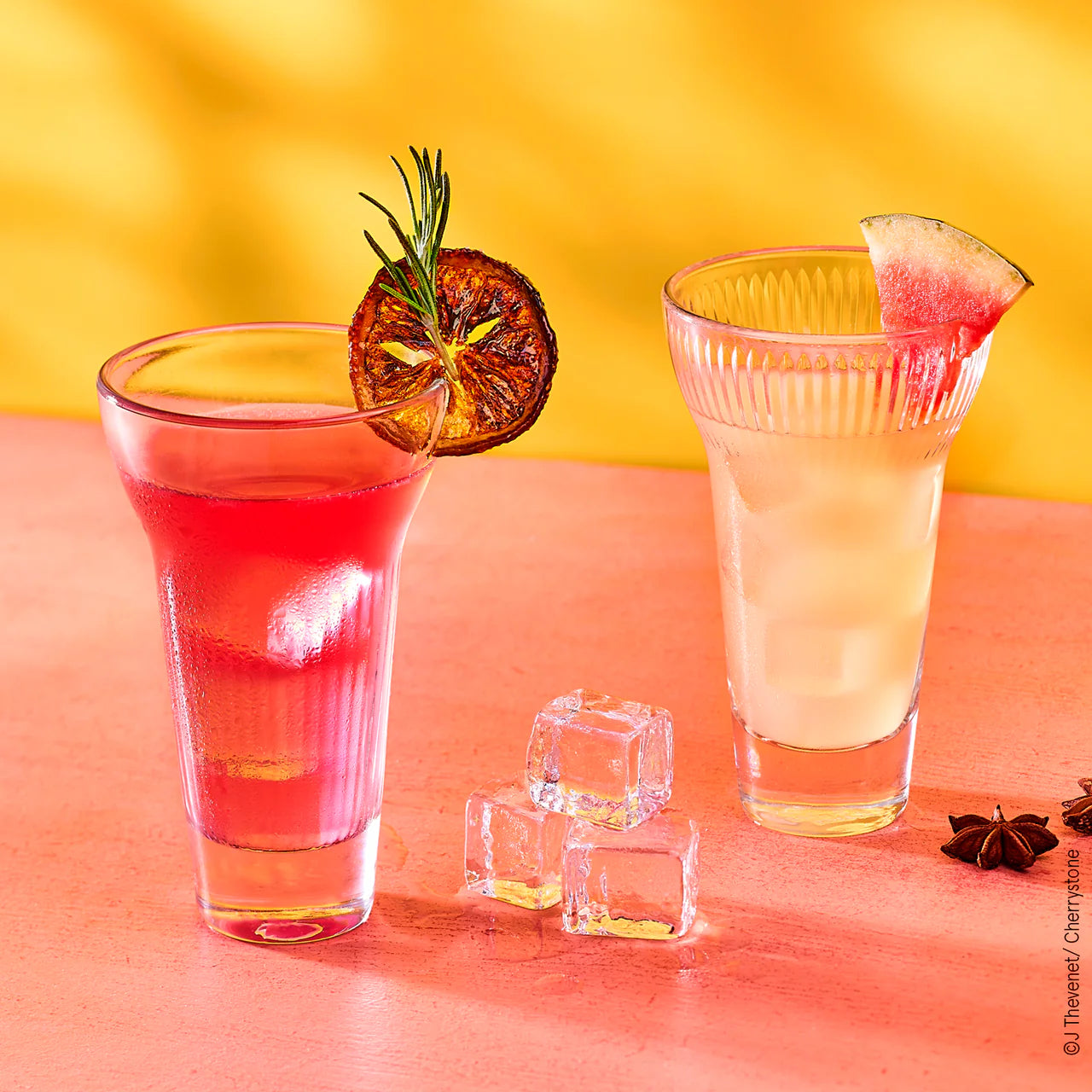 Coffret de 4 verres à pastis CALANQUES 2 x Fanny et 2 x Marius