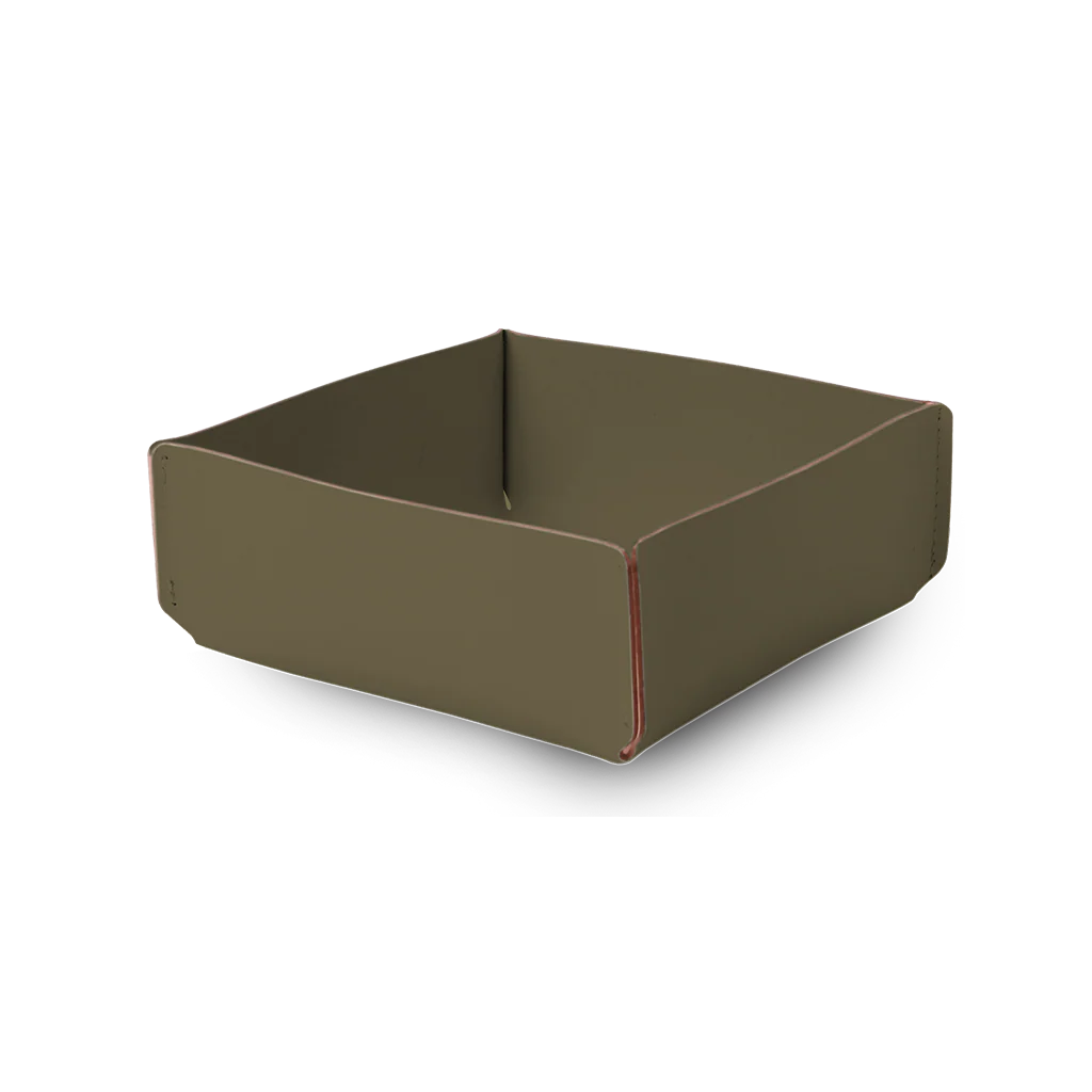 Panier de Rangement recyclé 18 x 18 cm - Olive