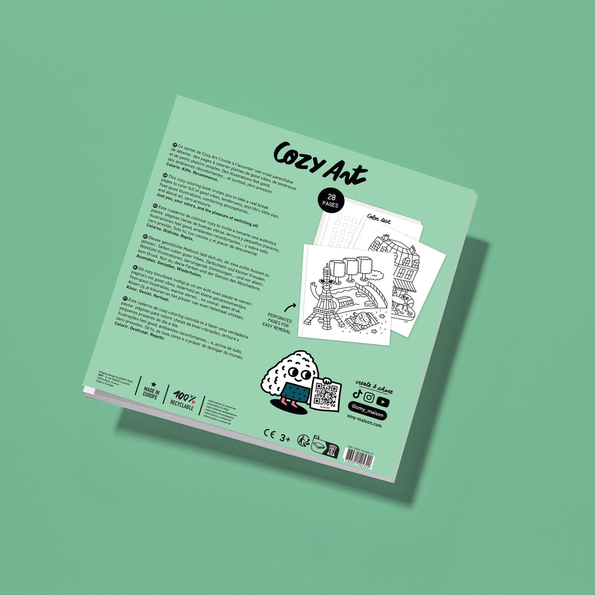 Cahier de coloriage - Cozy Art Paris