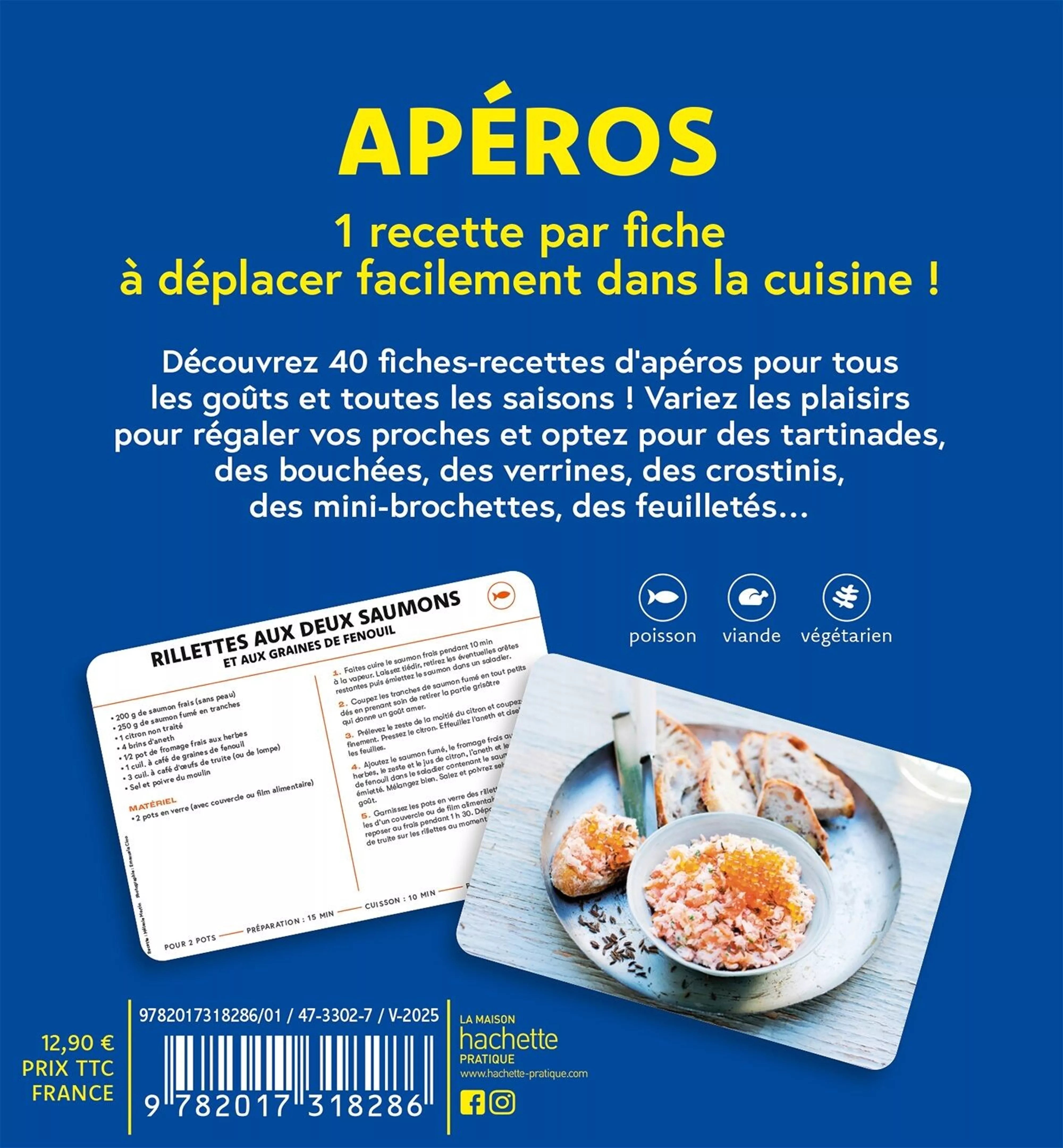 Coffret fiches recettes - Apéros