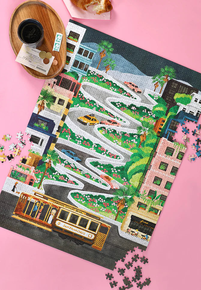Lombard Street - Puzzle 1000 pieces