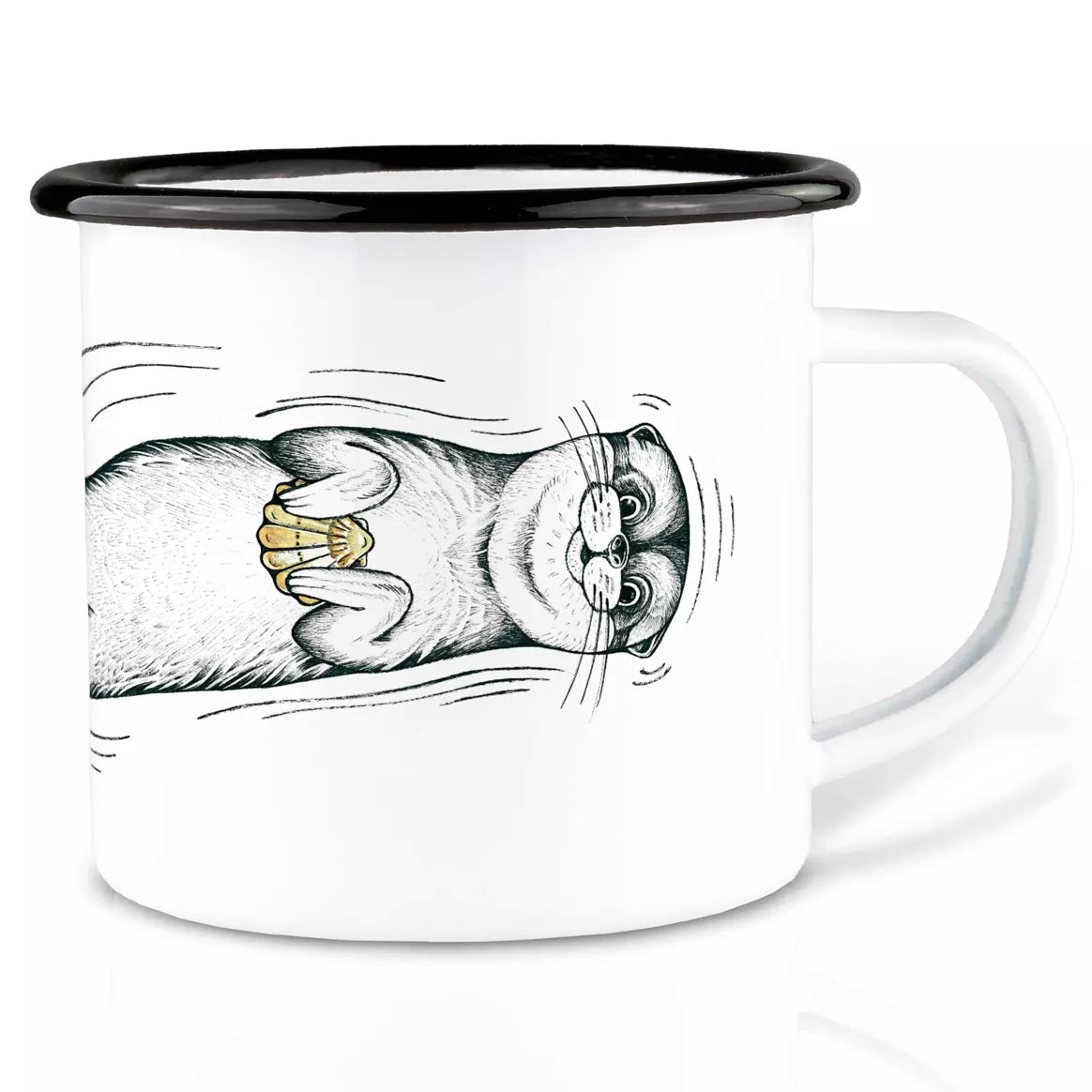 Mug émaillé - Loutre - 300ml
