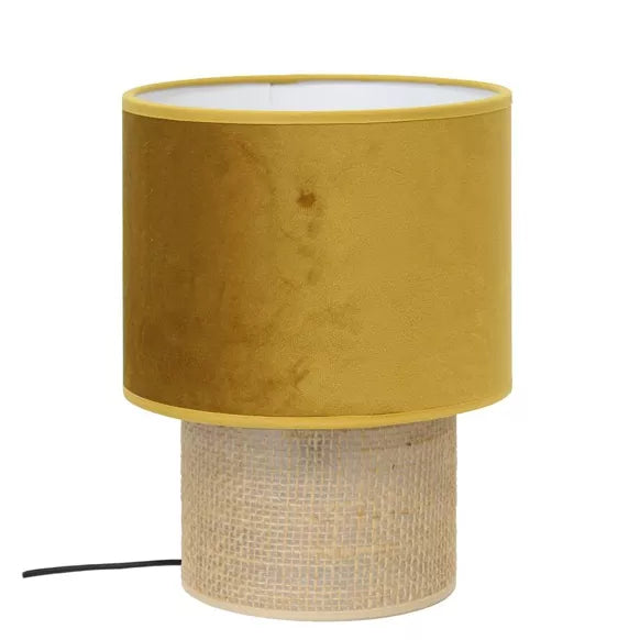 Lampe à poser Marcia - velours Pecan- 22cm
