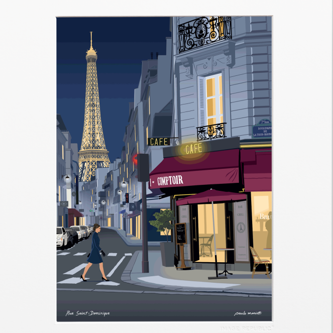 Affiche PAULO MARIOTTI - Paris la Nuit