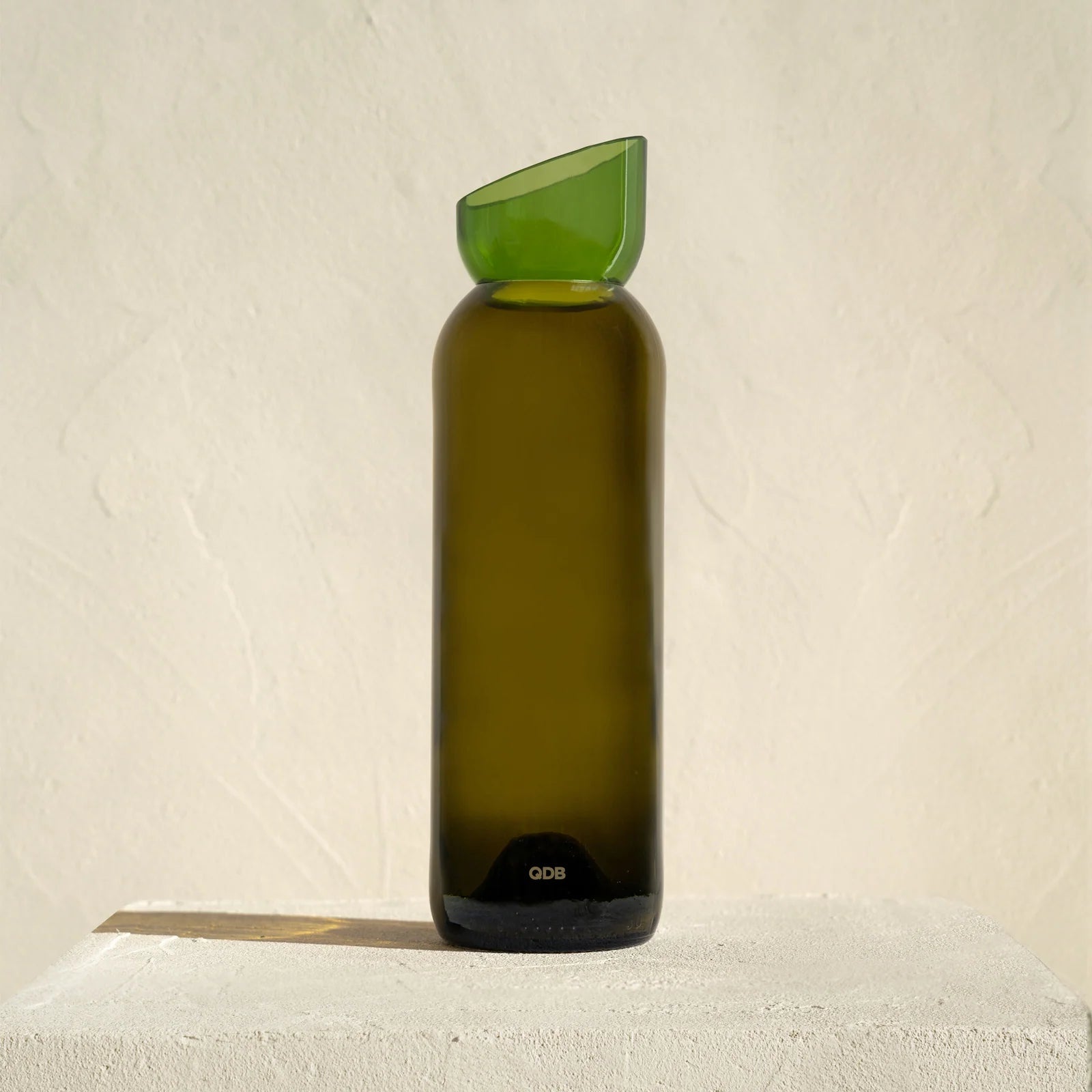 Carafe bicolore vert/ambré