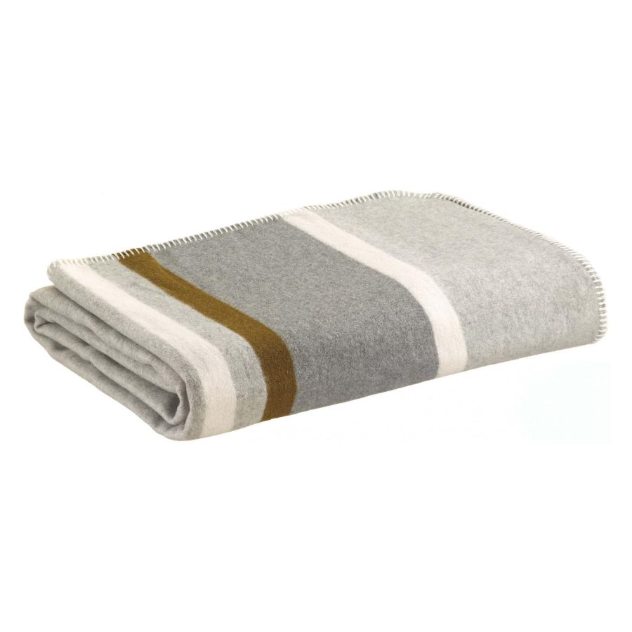 Plaid jacquard recyclé Gioia 140 x 185 - Perle