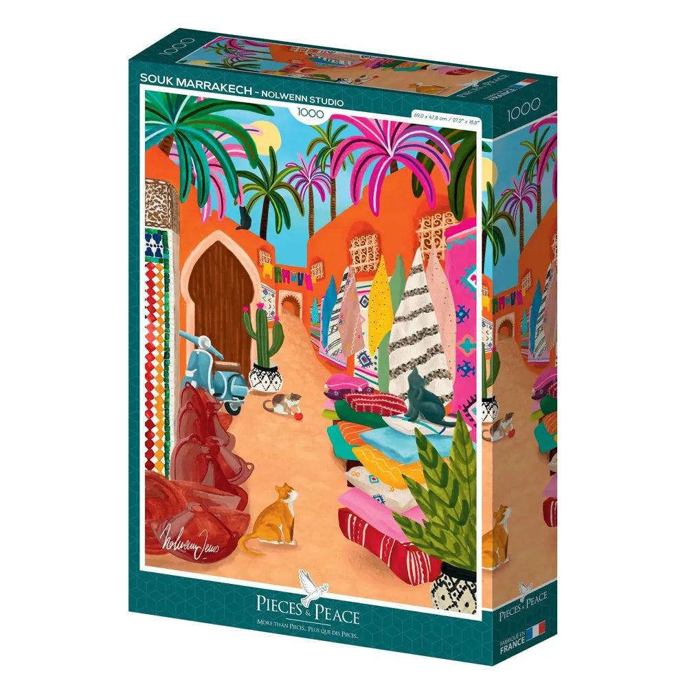 Puzzle 1000 pièces - Souk de Marrakech