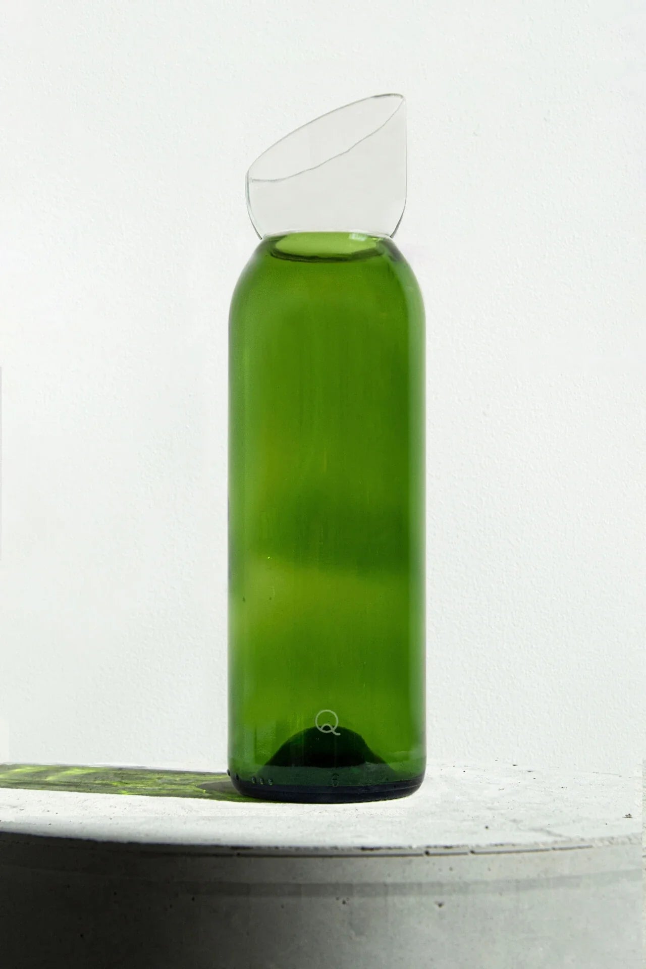 Carafe bicolore vert/transparent