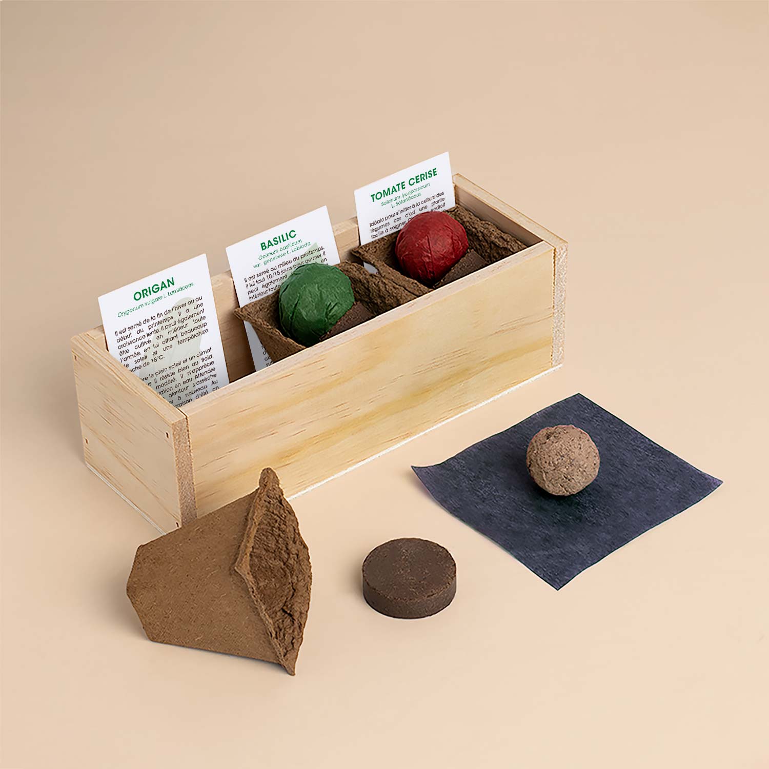 Kit d’Auto-culture Pizza (origan, basilic et tomate cerise)