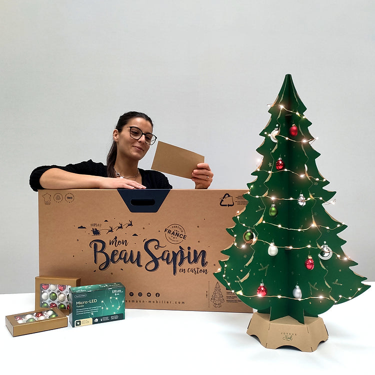 Sapin de Noël eco-responsable Vert 80cm