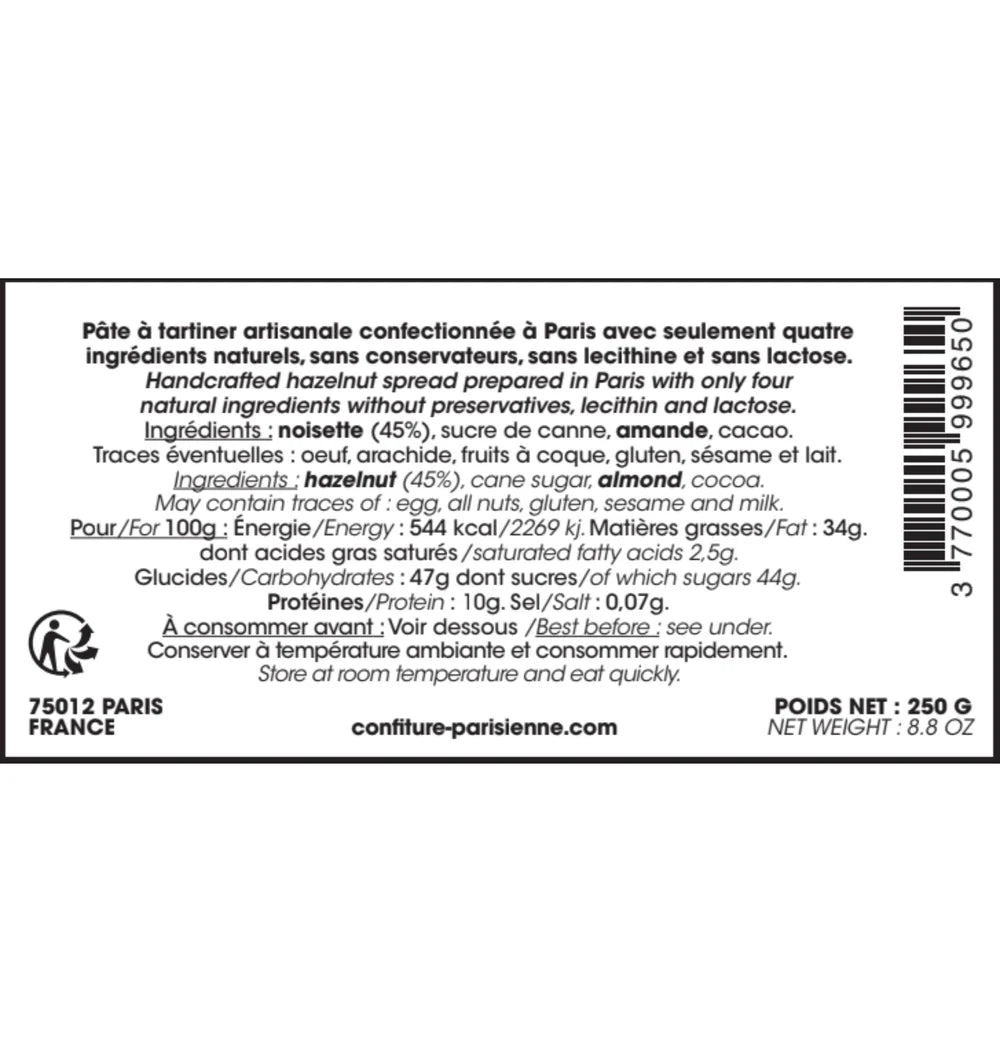 Pâte à tartiner Noisette - 250g