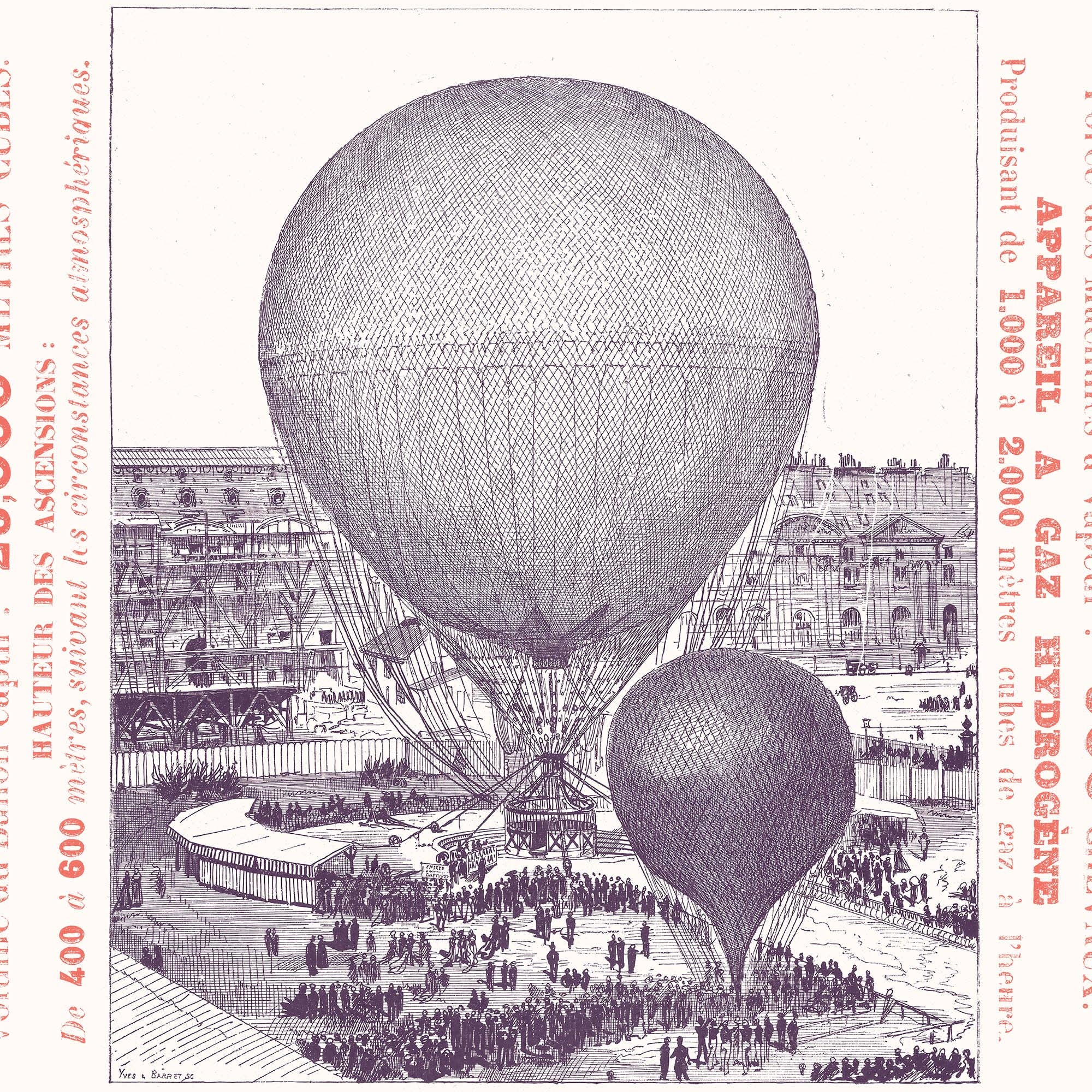 Affiche : Vasque Olympique / Ballon Captif