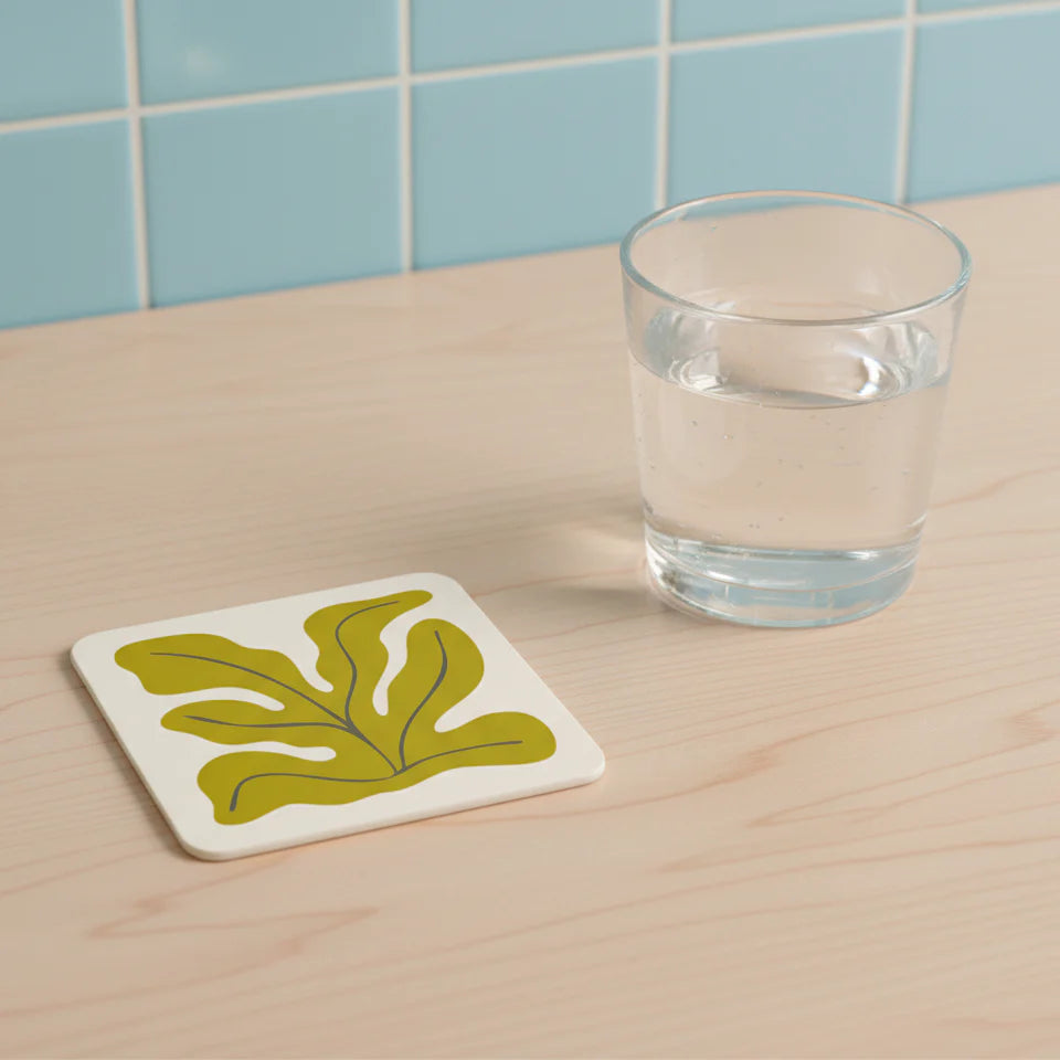 Dessous de verre x 1 - Algues - Pistache