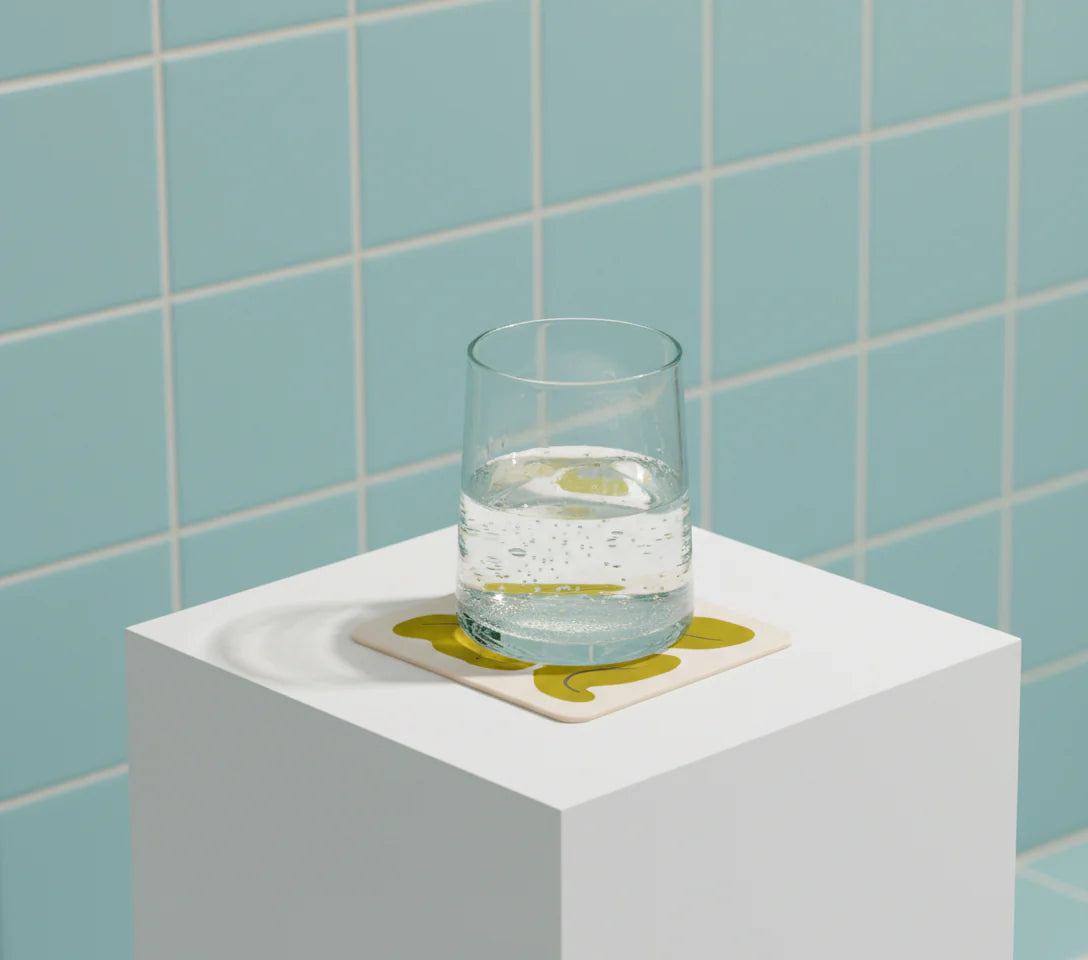Dessous de verre x 1 - Algues - Pistache