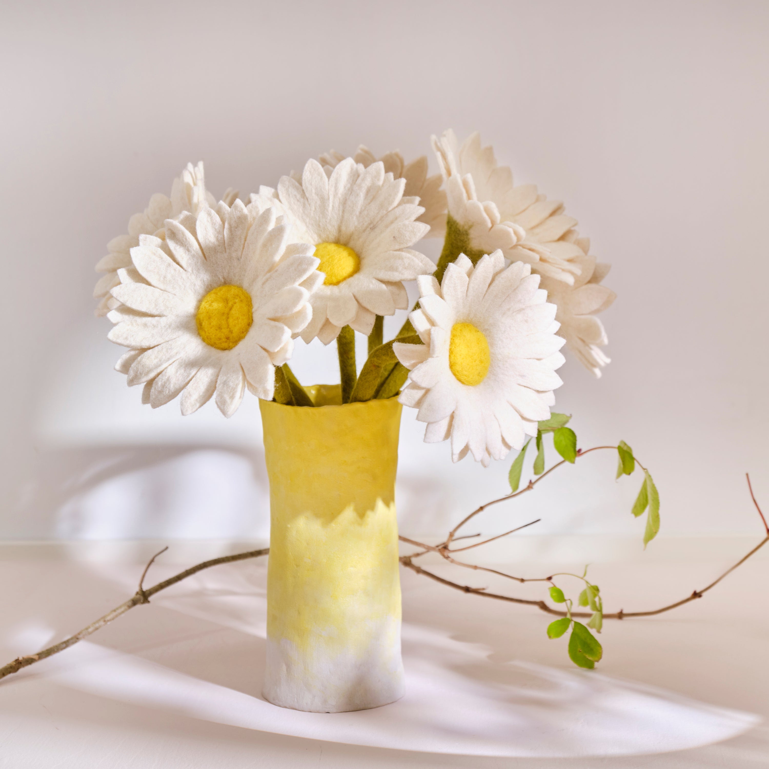 Grande Marguerite en laine