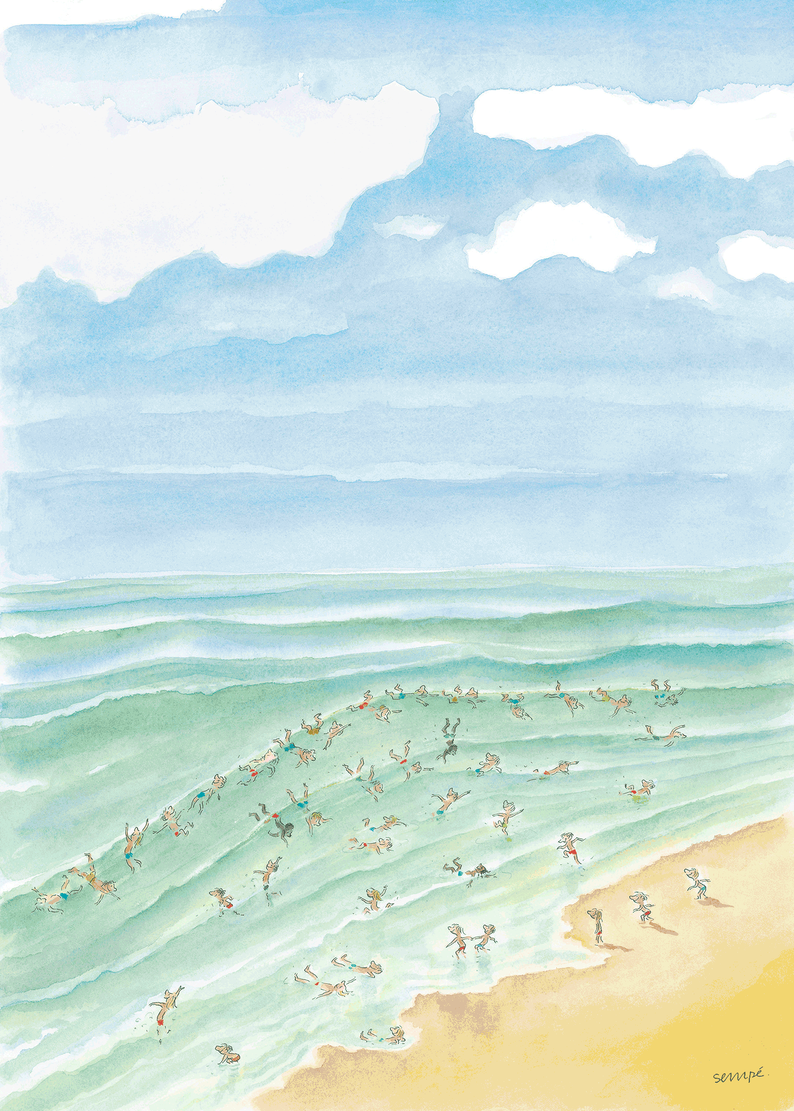 Affiche SEMPE - BAIGNADE