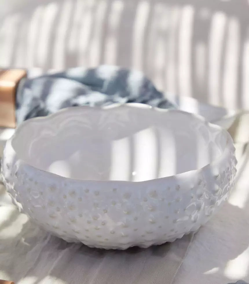 Bol Oursin Moyen - 14 cm - Blanc