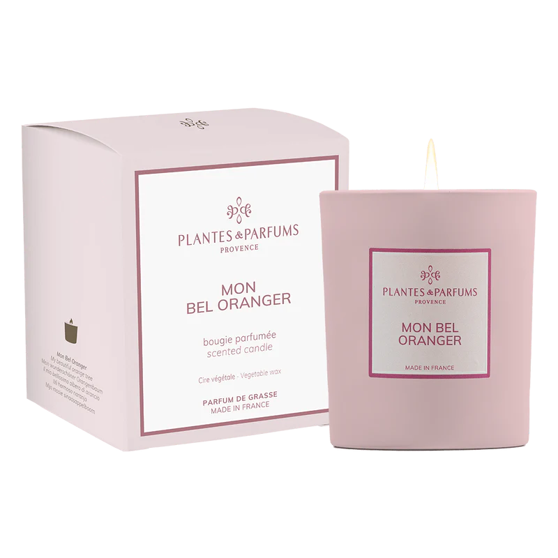 Bougie Végétale Mon Bel Oranger 180g avec étui