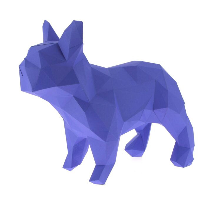 Bouledogue en papier 3D