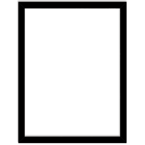 Cadre en bois noir et plexi pour affiche 30 x 40 cm