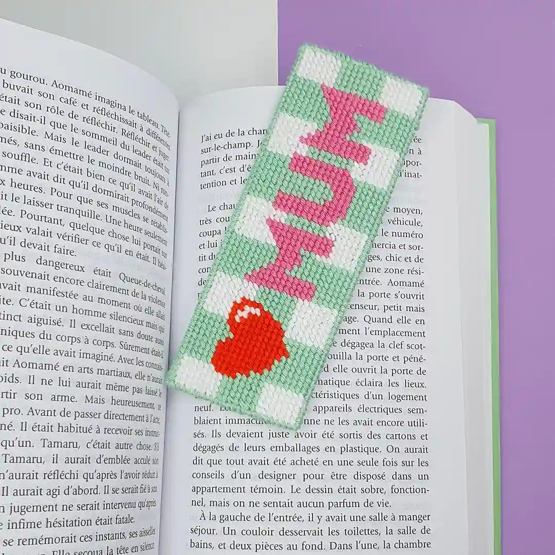 Kit Canevas marque-page - Love Mum